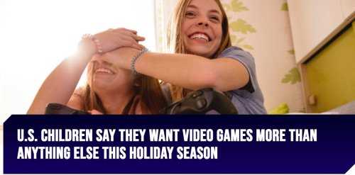 7成美国青少年希望圣诞礼物是游戏产品 半数父母支持